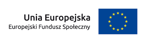 Logo Uni Europejskiej z flagą unijną