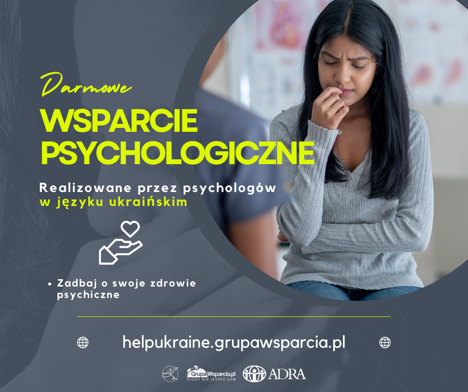 ulotka - darmowe wsparcie psychologiczne