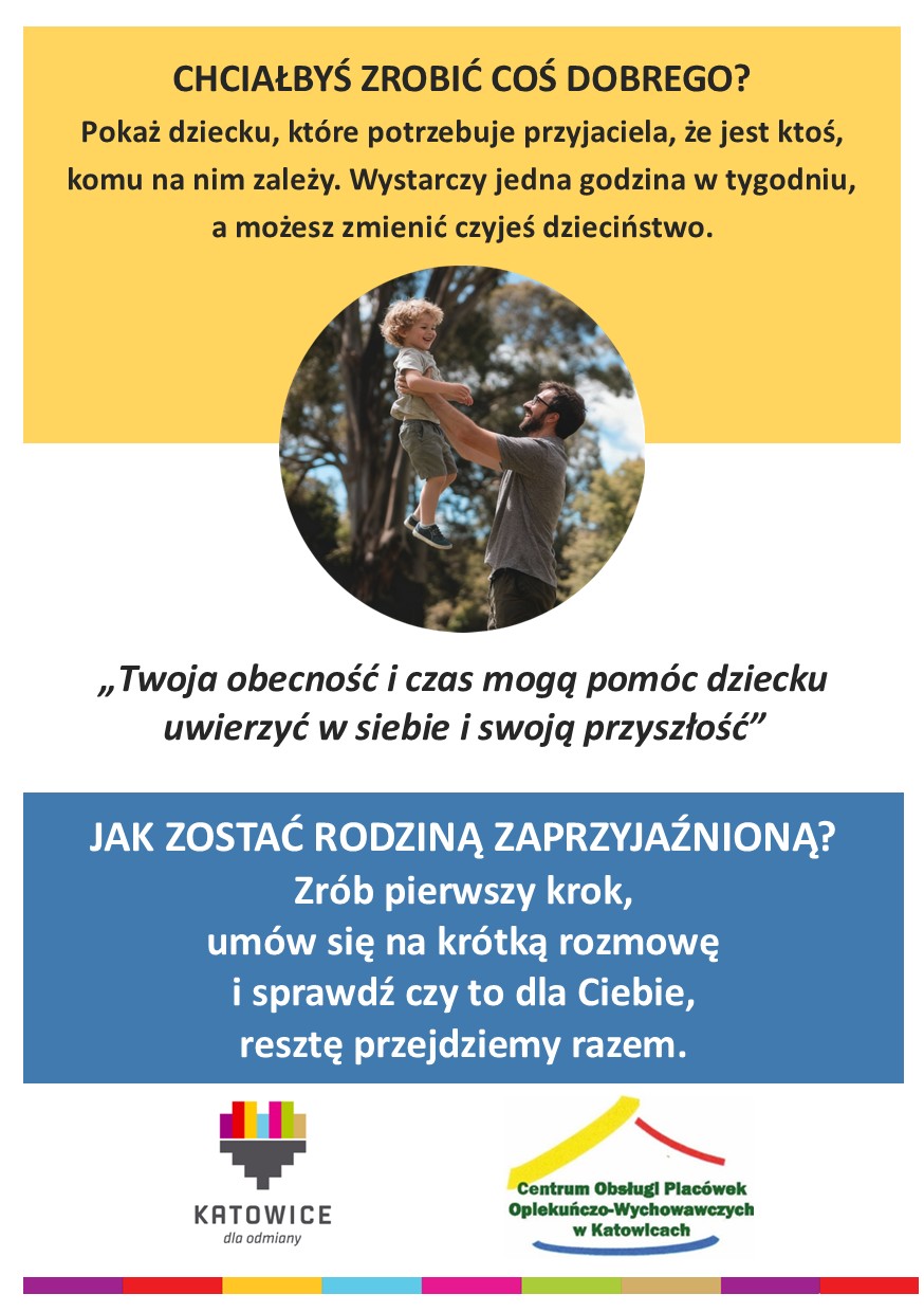 Ulotka informująca o poszukiwaniu rodzin zaprzyjaźnionych Ulotka informująca o poszukiwaniu rodzin zaprzyjaźnionych